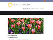 Tablet Screenshot of drogadobogactwa.com